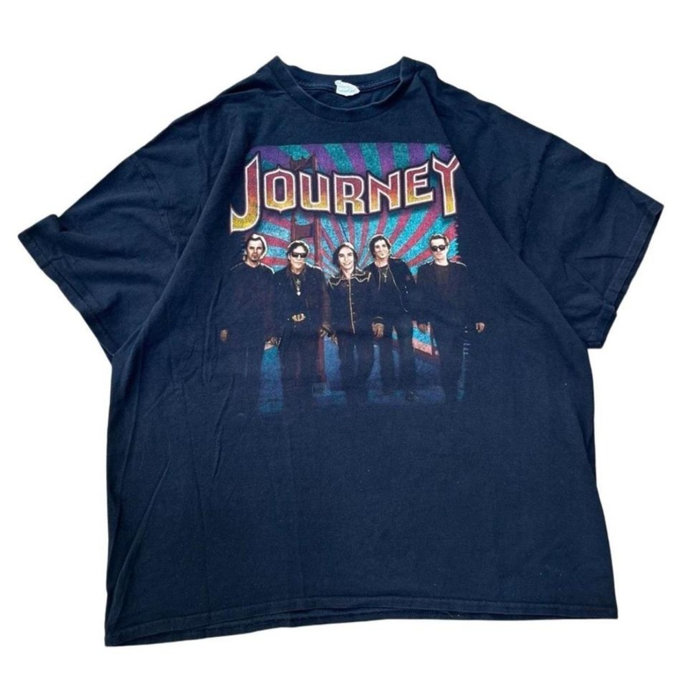 Journey 2014 Tour T-Shirt San Francisco Fest Black Graphic Band‎ Tee Mens XL
